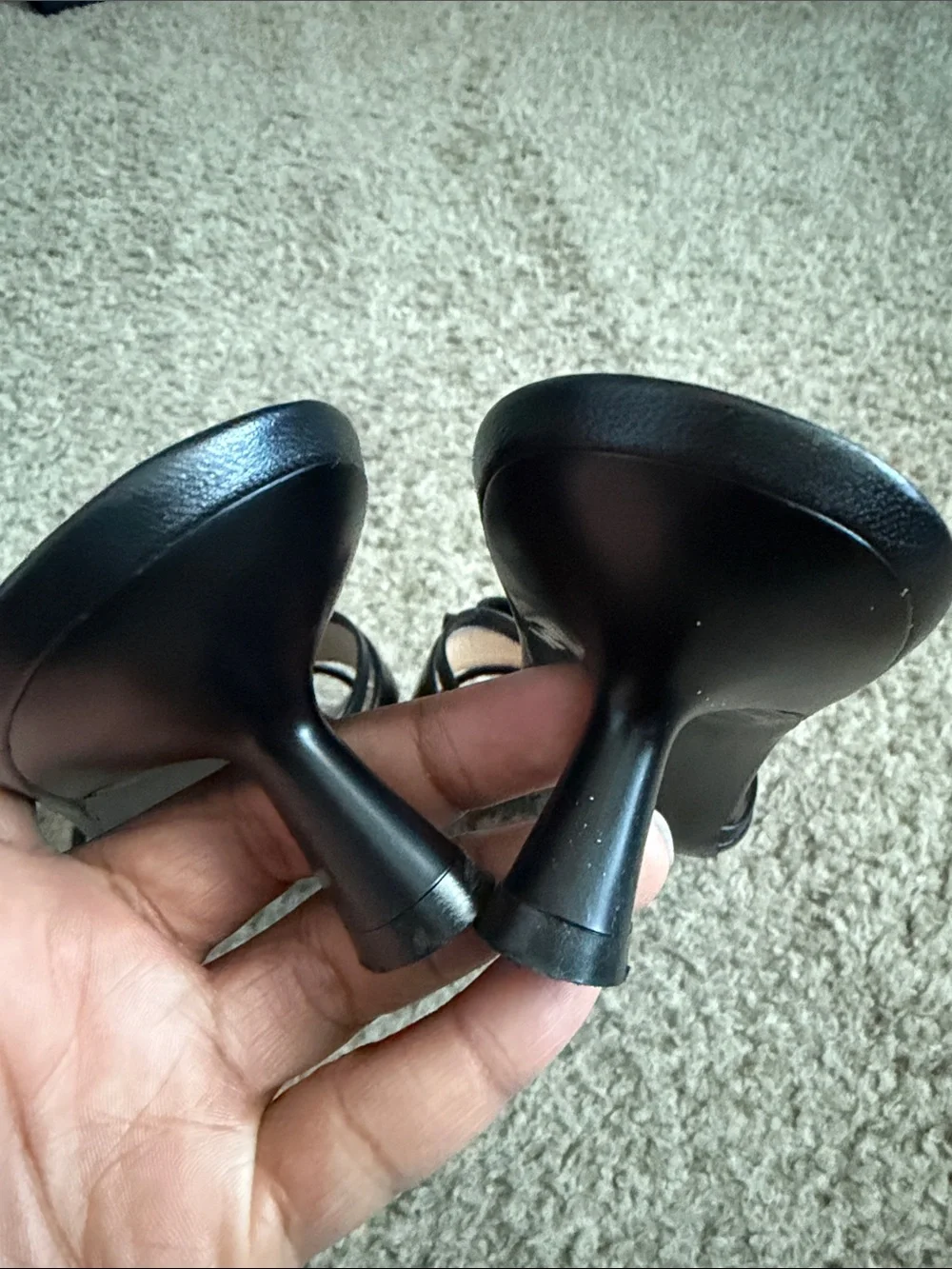 Stuart Weitzman Felicity Heeled Slides- Black - Picture 8 of 10